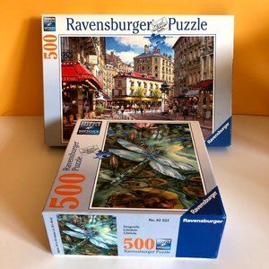 Two Ravensburger 500 Piece Puzzles NICE